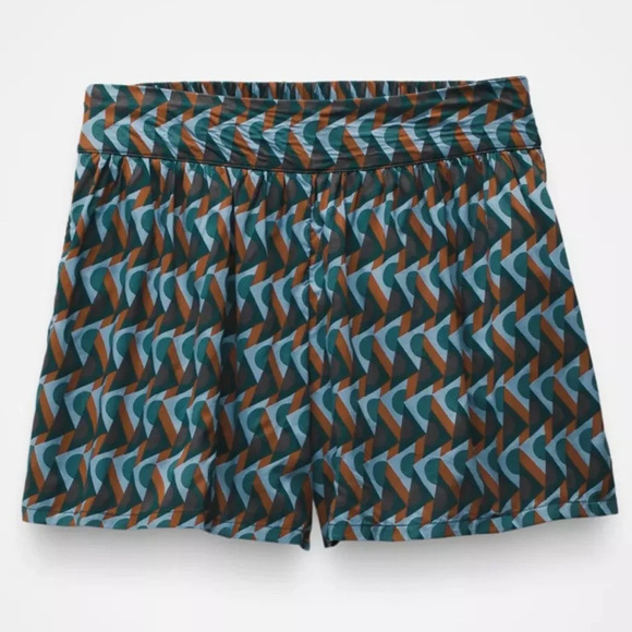 NWT Prana Iguala Shorts L High Tide Retro Geo - Picture 1 of 9